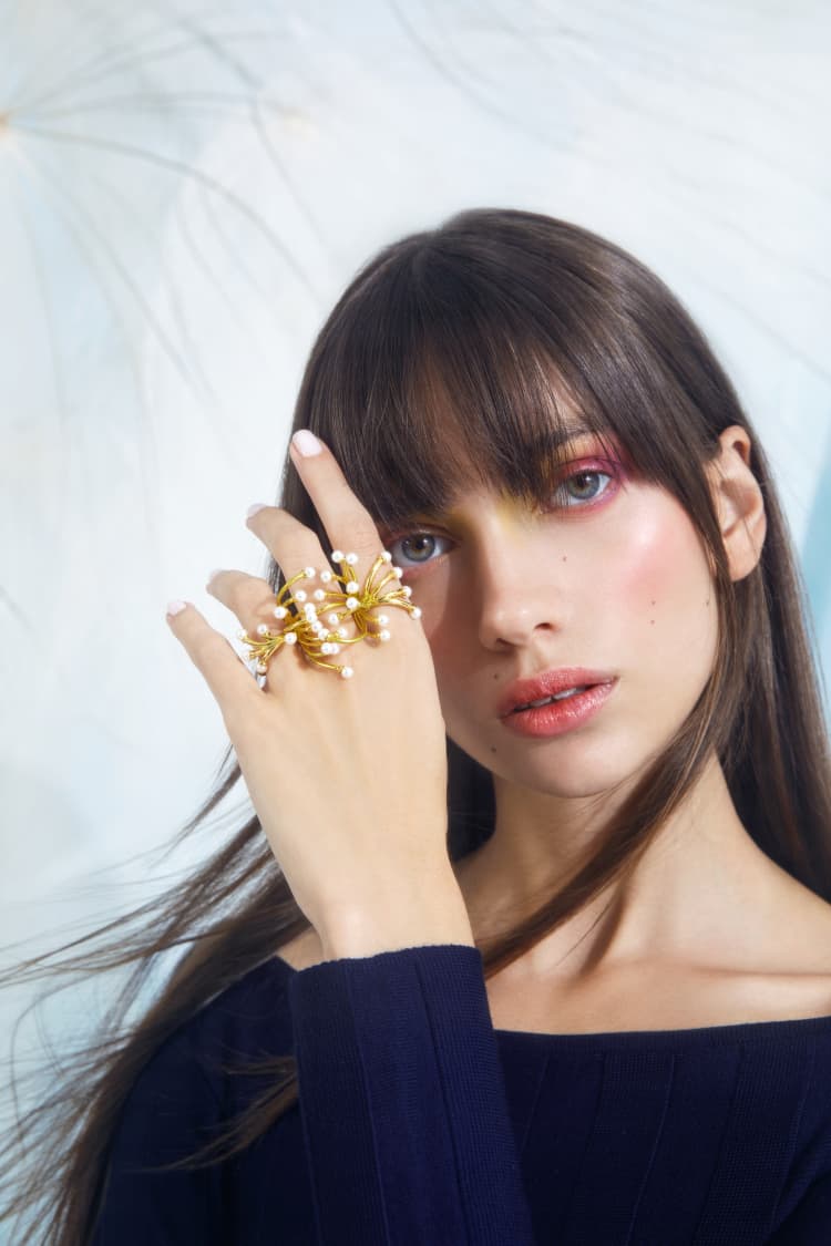 ミニパールハンドジュエリー