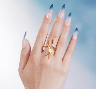 Spiked Ring in gold