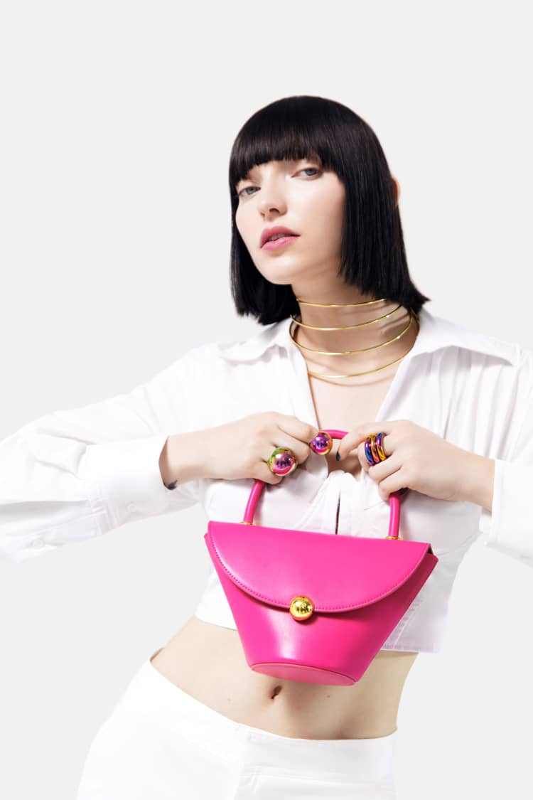 ピンクファッショントートバッグ