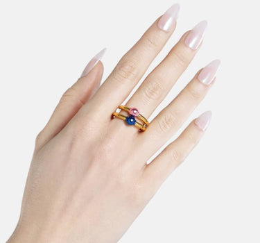 Casa Batlló ring in gold and rose