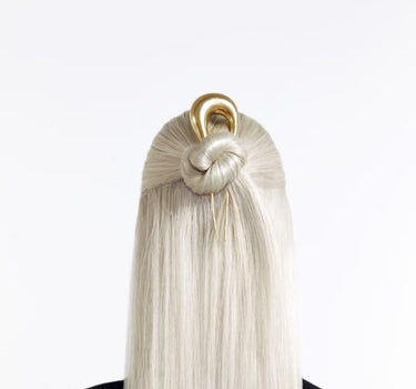 24金雫型ヘアクリップ