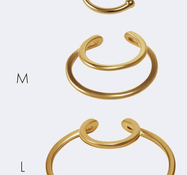 gold horse shoe cuff